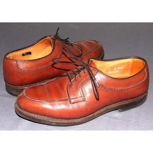 ALLEN EDMONDS Brown Leather Split Toe 3754 STOCKBRIDGE Oxford Shoes Men's 7